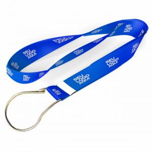 Cordão Tirante Para Canecas Personalizados com Gancho Pera Poliéster 1600 x 20 mm 4/4 - frente e verso colorido  Gancho Pera Arte Grátis