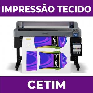 Impressão em tecido Cetim Cetim m² 4/0 - Frente Colorida e verso Branco Impressão Digital Sem acabamento 